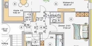 3-Zimmer-Wohnung im 3. Obergeschoss (W6) Wohnhaus 2