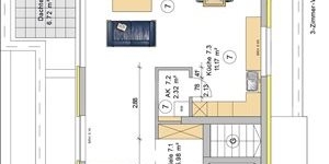 3-Zimmer-Wohnung im Dachgeschoss (W7) Wohnhaus 2